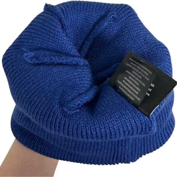 NWT Buffalo Bills Blue White Red Pom Pom Beanie Hat Touch Screen Gloves NFL NEW - Picture 10 of 16